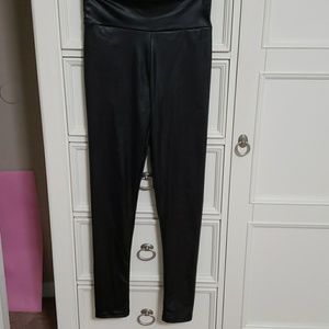 Black " Wet Look" Leggings